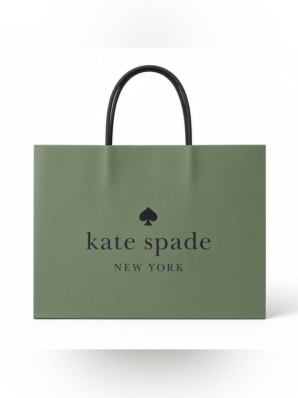 Kate Spade green reusable gift bag EUC